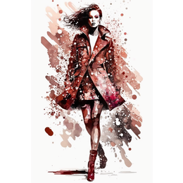 Schilderij #12 Rosy Couture | Studio Kahlina