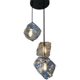 Hanglamp 3-lichts rond smoked glass Yara