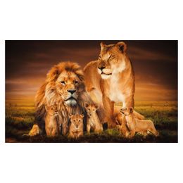 Schilderij Lion Family 002