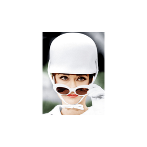 Schilderij Audrey Hepburn + cap serious