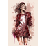 Schilderij #6 Rosy Couture | Studio Kahlina