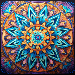 Schilderij #5 Mandala Harmony | Studio Kahlina