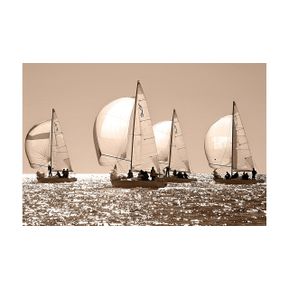 Schilderij Sailing Regatta in Greece