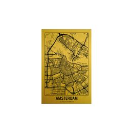 Schilderij Amsterdam Citymap