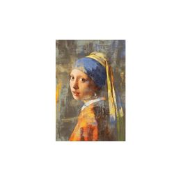 Schilderij Girl with pearl - mat