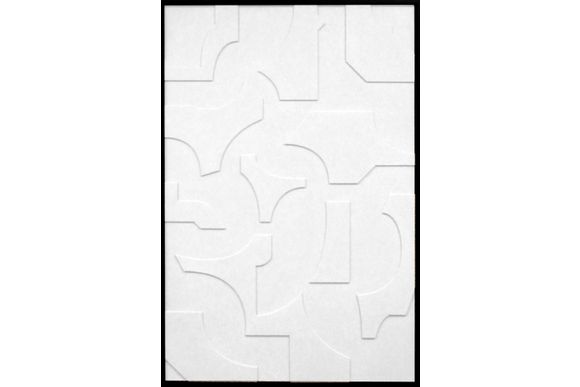 Schilderij Geometric Shape (zwarte relieflijst)