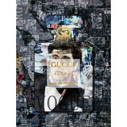 Glasschilderij parfumfles met Gucci 060080F-249