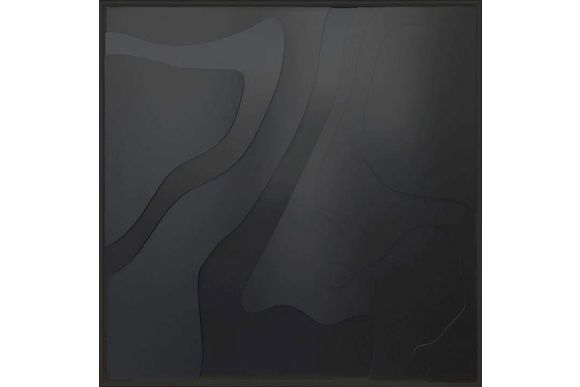 Schilderij Waves - versie B (zwarte relieflijst)