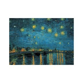Wandkleed Starry night over the Rhone van Gogh