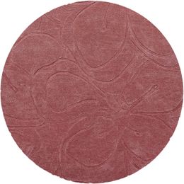 Vloerkleed Romantic Pink 162702 rond Magnolia