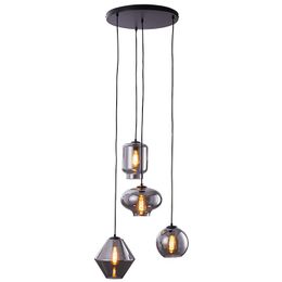 Hanglamp 4-lichts rond Connor