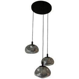 Hanglamp 3-lichts rond Grey Melt