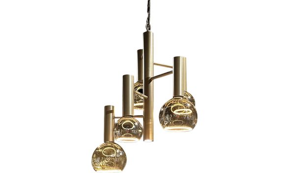 Hanglamp LB045-5+1 brons Escale | Leclercq & Bouwman