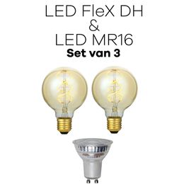 Lichtbronpakket 2 x LED E27 FleX DH & 1 x LED GU10 MR16