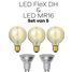 Lichtbronpakket 3 x LED E27 FleX DH & 2 x LED GU10 MR16