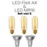 Lichtbronpakket 3 x LED E27 FleX AX & 2 x LED GU10 MR16