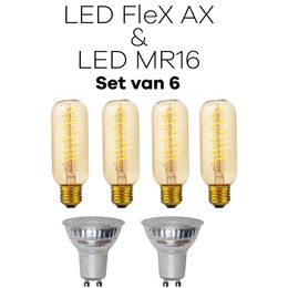 Lichtbronpakket 4 x LED E27 FleX AX & 2 x LED GU10 MR16