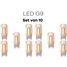 Lichtbronpakket 10 x LED G9 | Lucide