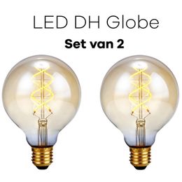 Lichtbronpakket 2 x LED E27 DH Globe