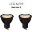Lichtbronpakket 2 x LED GU10 MR16 | Lucide