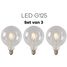 Lichtbronpakket 3 x LED E27 G125 transparant  | Lucide