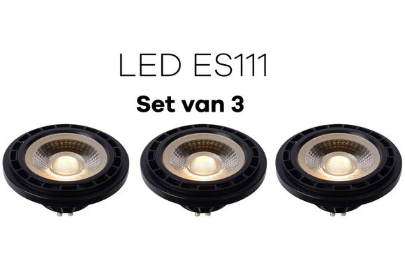 Lichtbronpakket 3 x LED GU10 ES111 | Lucide