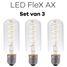 Lichtbronpakket 3 x LED E27 FleX AX 