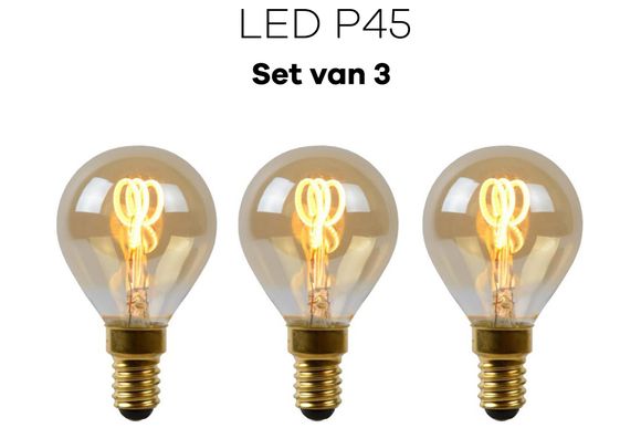 Lichtbronpakket 3x LED E14 P45  | Lucide