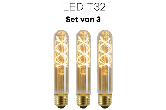 Lichtbronpakket 3 x LED E27 T32 | Lucide