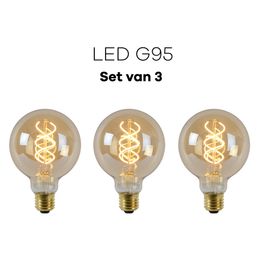 Lichtbronpakket 3 x LED E27 G95 | Lucide