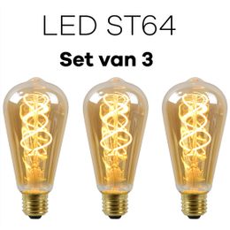 Lichtbronpakket 3 x LED E27 ST64 | Lucide