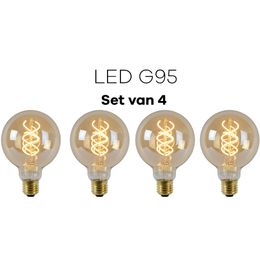 Lichtbronpakket 4 x LED E27 G95  | Lucide