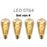 Lichtbronpakket 4 x LED E27 ST64 | Lucide