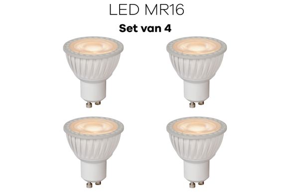 Lichtbronpakket 4 x LED GU10 MR16 | Lucide