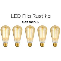 Lichtbronpakket 5 x LED E27 Fila Rustika