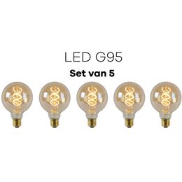 Lichtbronpakket 5 x LED E27 G95  | Lucide
