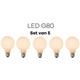 Lichtbronpakket 5 x LED E27 G80 | Lucide