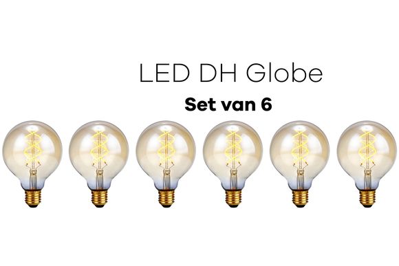 Lichtbronpakket 6 x LED E27 DH Globe