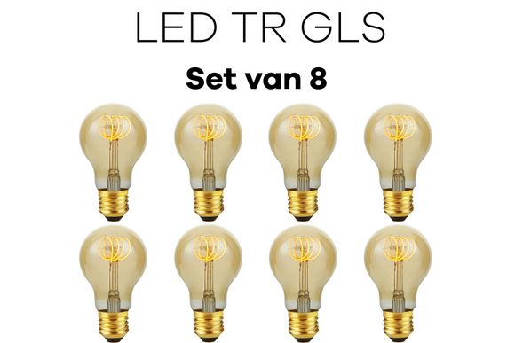 Lichtbronpakket 8 x LED E27 TR GLS