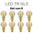 Lichtbronpakket 8 x LED E27 TR GLS