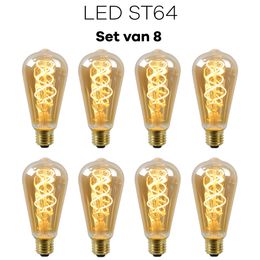 Lichtbronpakket 8 x LED E27 ST64 | Lucide