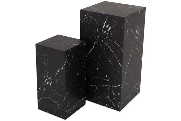 Zuil/pilarenset Black Marble Marquina Chambly