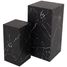 Zuil/pilarenset Black Marble Marquina Chambly