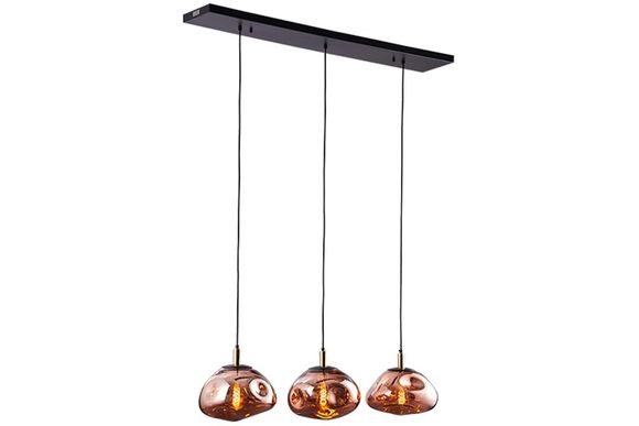 Hanglamp 3-lichts Copper Melt