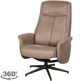 Relaxfauteuil Taupe Micro Suede CH-73.008 Bergen