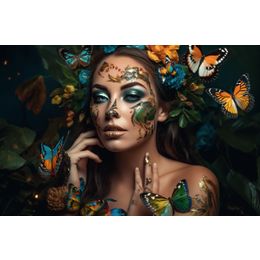 Schilderij Butterflies of Paradise Dibond Metamorphosis