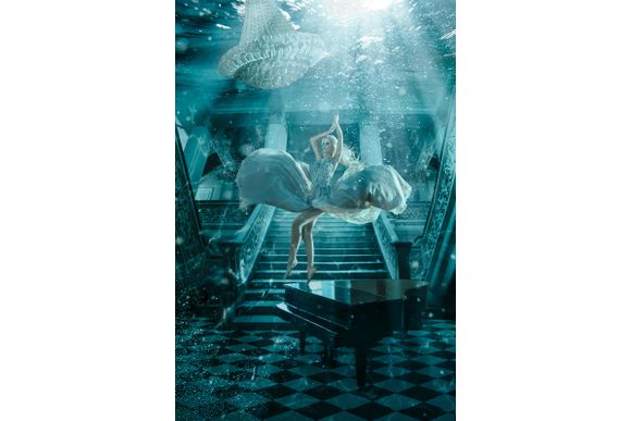 Schilderij Underwater Room Dibond Underwater World