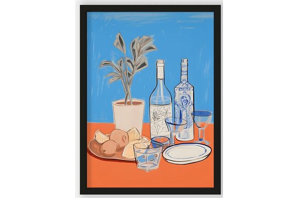 Art Print Cocktail Table