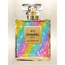 Glasschilderij Chanel Parfum Regenboog 060080F-357