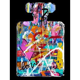 Glasschilderij Graffiti Chanel 060080F-362